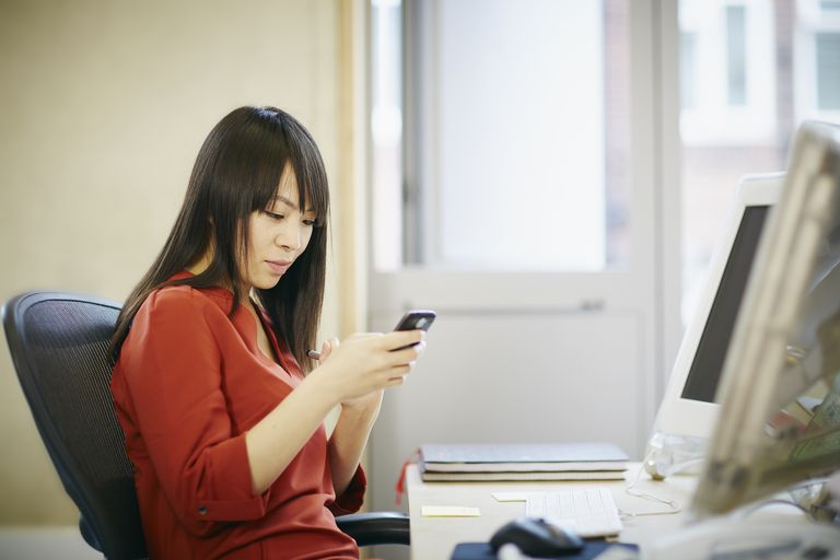 Woman making phone call