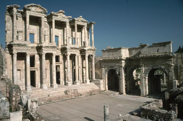 Ancient Library of Celsus in Ephesus, Turkey