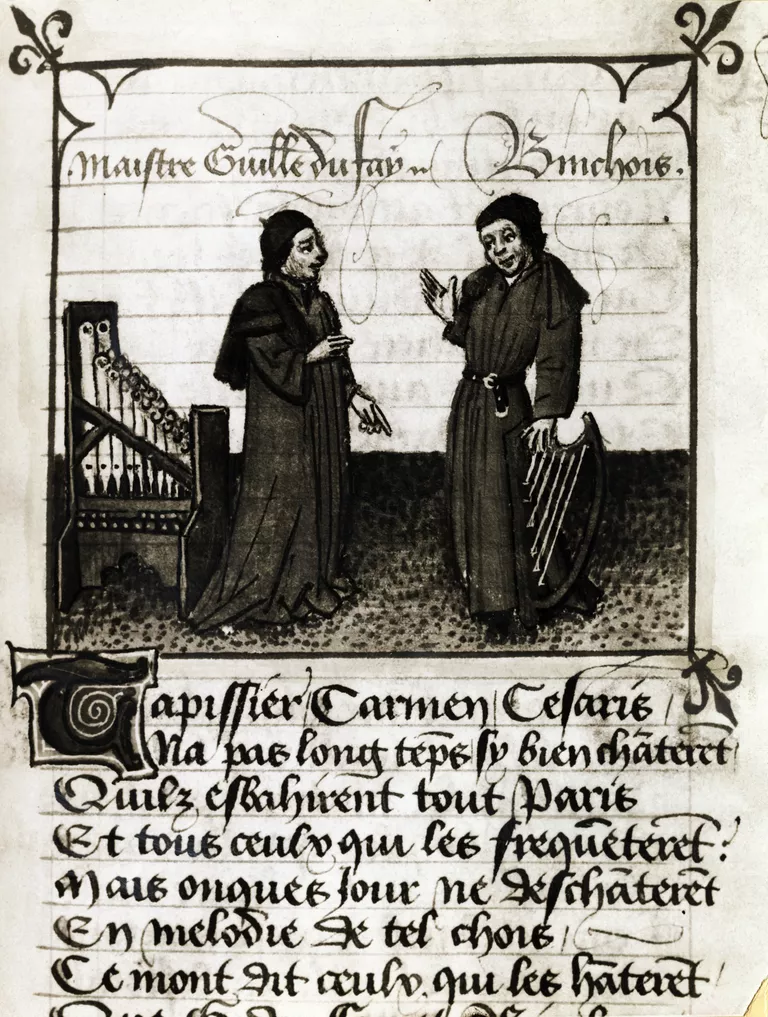 Illustration of the Famous Chorister Dufay of Cambrai
