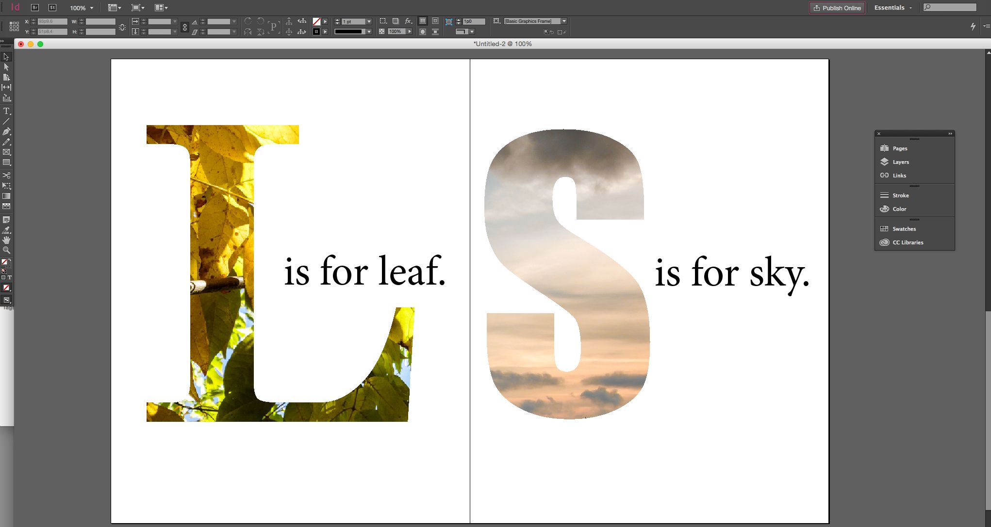 clipping mask indesign