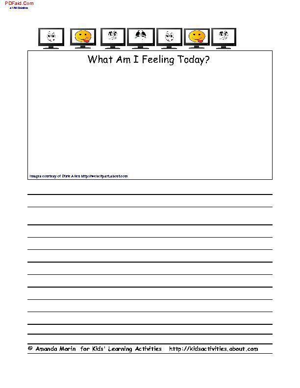 Feelings Journal Printable