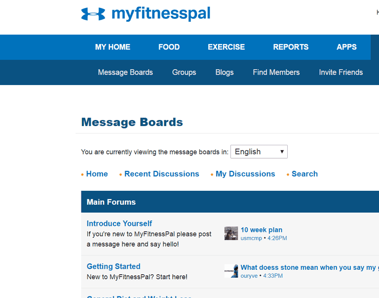 myfitnesspal.com resolutioners