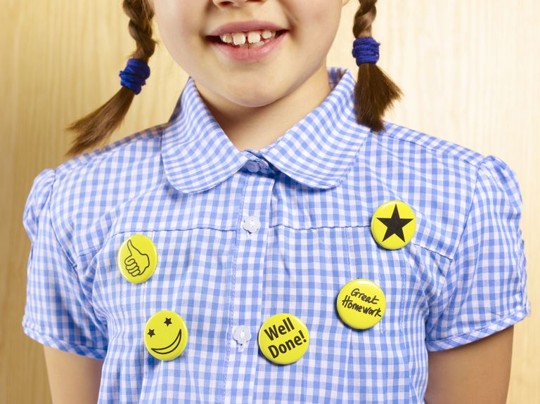Girl With Reward Stickers