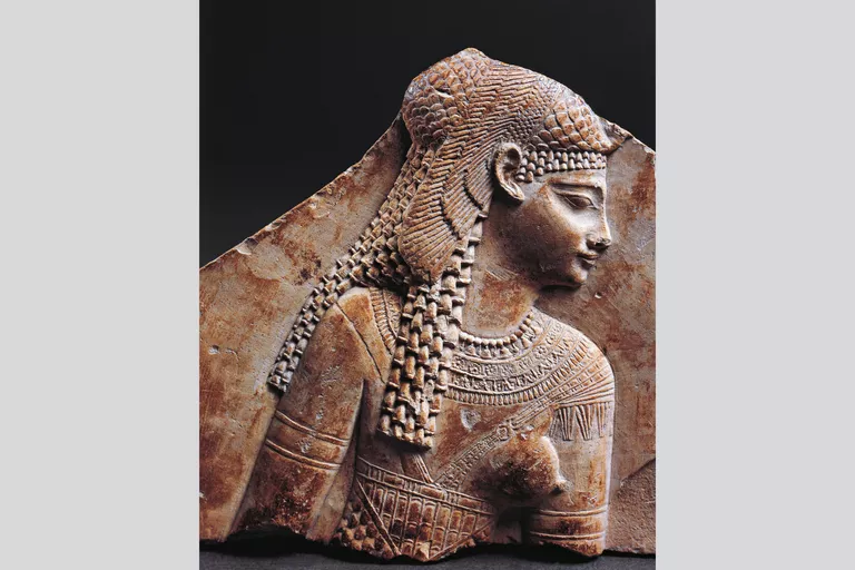 Bas relief fragment portraying Cleopatra
