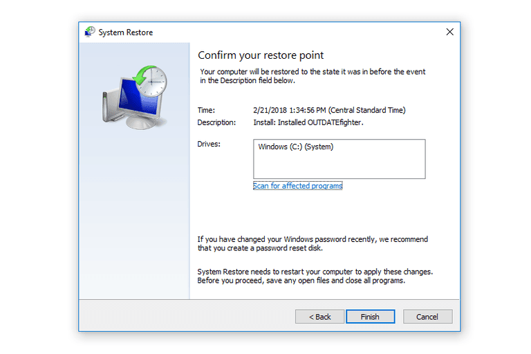 How To Use System Restore (Windows 10, 8, 7, Vista, XP)