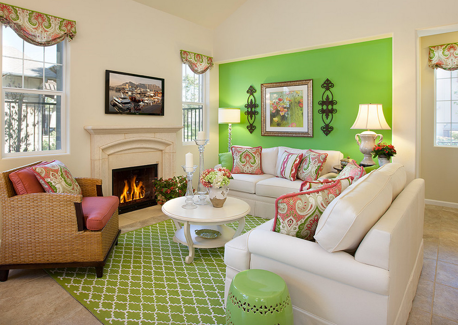 Green Living Room Ideas