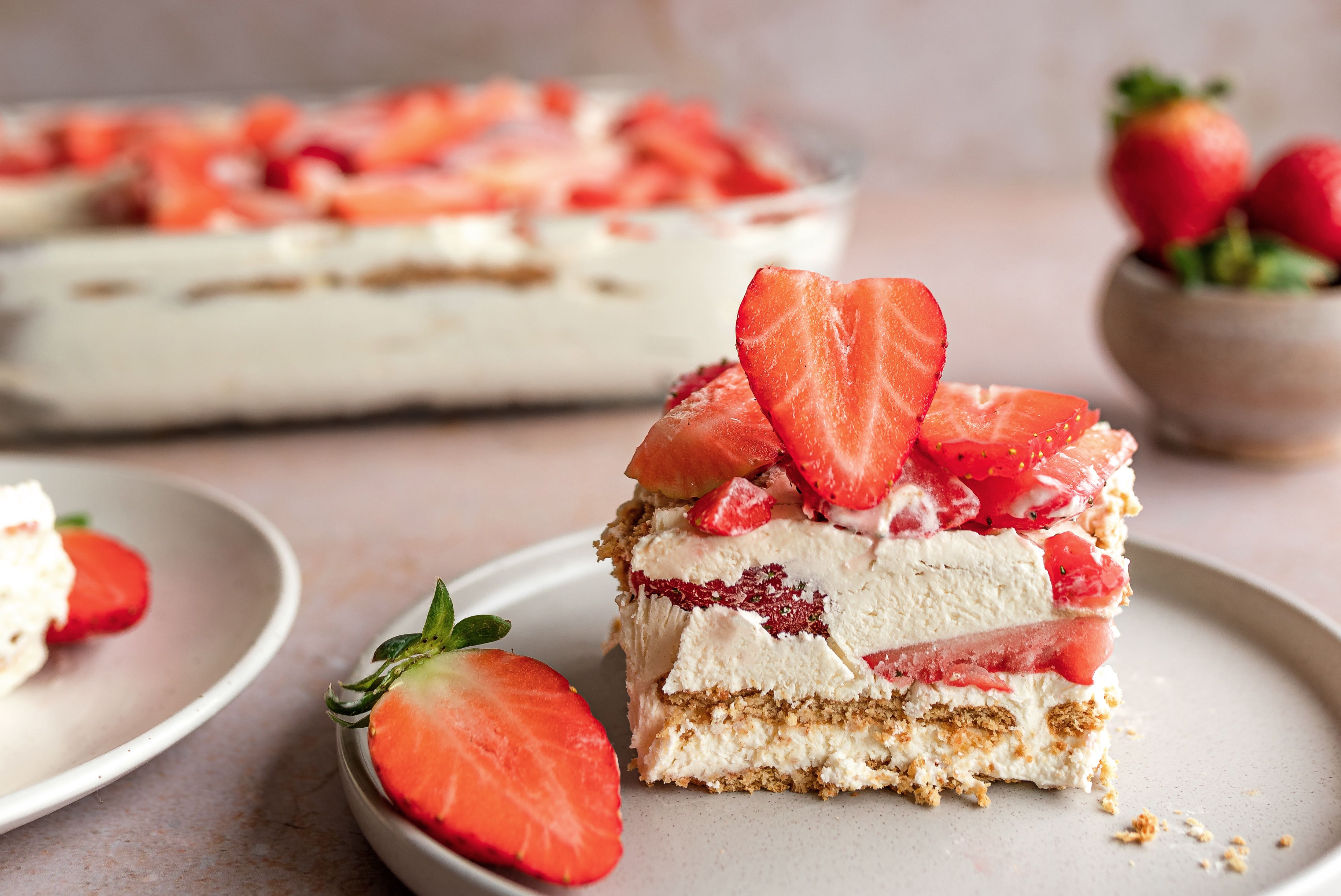 Strawberry Icebox Cheesecake