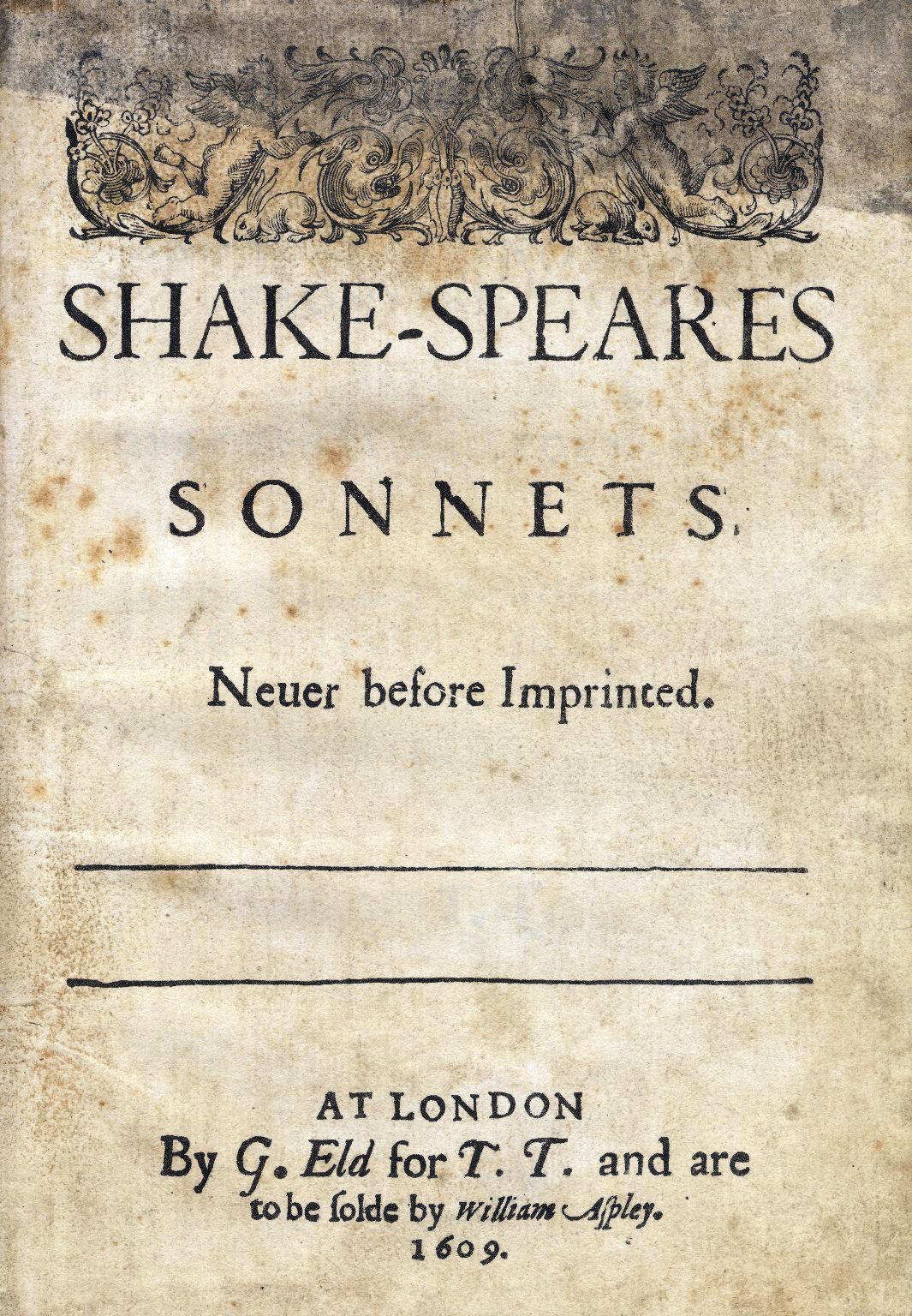iambic pentameter sonnet examples